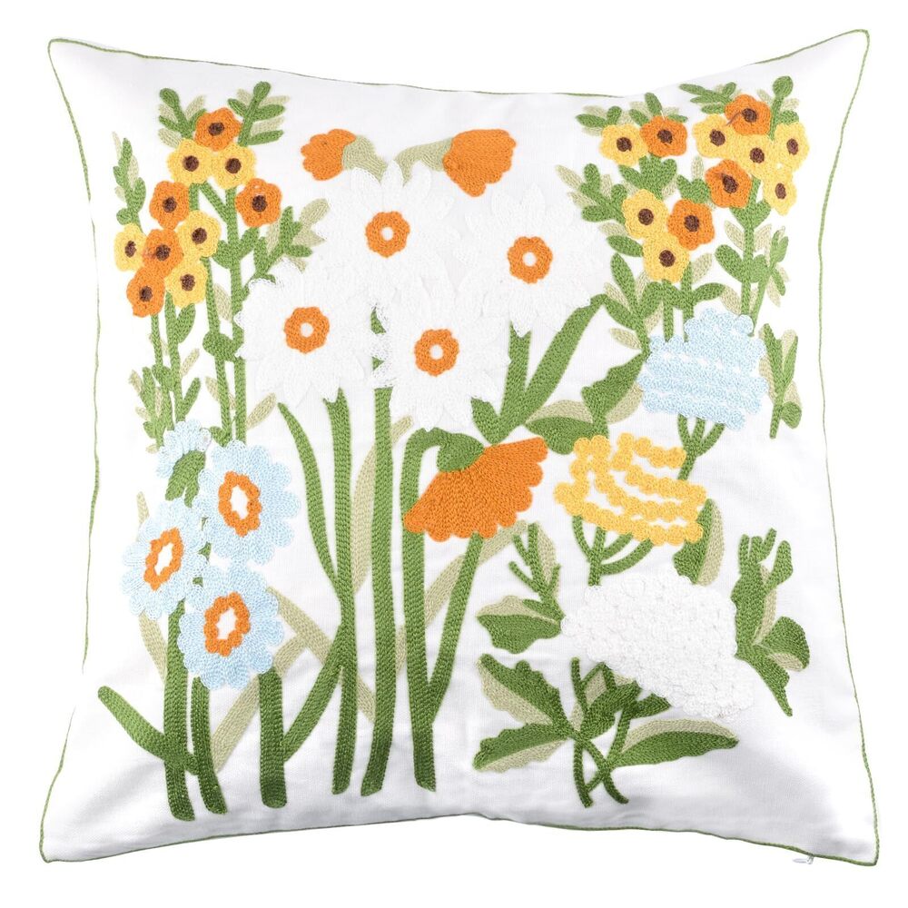 3150 Embroidered Throw Pillow Covers, 1 PCS 18 x 18'' Pure Cotton Towel